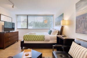 BCA Corporate Apartments Extended Stay Hotel Chic Premium Living Room Studios on 25th